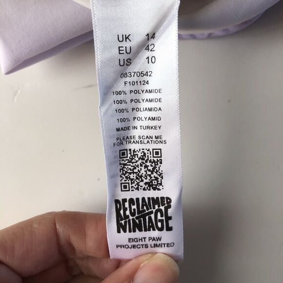 Reclaimed Vintage Tie Dye Lightweight Cropped Jacket Size 10. New - Picture 12 of 14